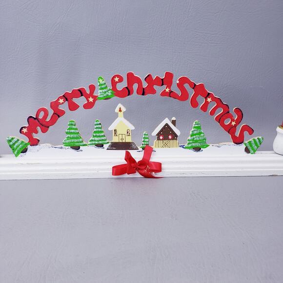 Vintage House of Lloyd Christmas Around the World Merry Christmas Taper Holder - Picture 5 of 16